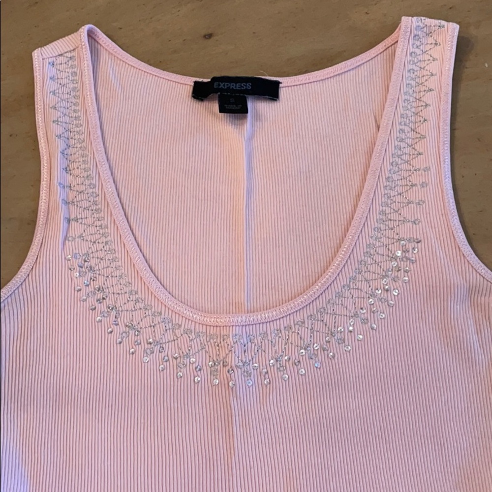 Light Pink Express Tank Top - Picture 2 of 3